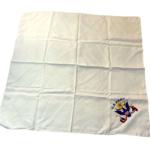 Lot of 2 Vintage Americana Patriotic USA Army Scarves - Picture 5 of 11